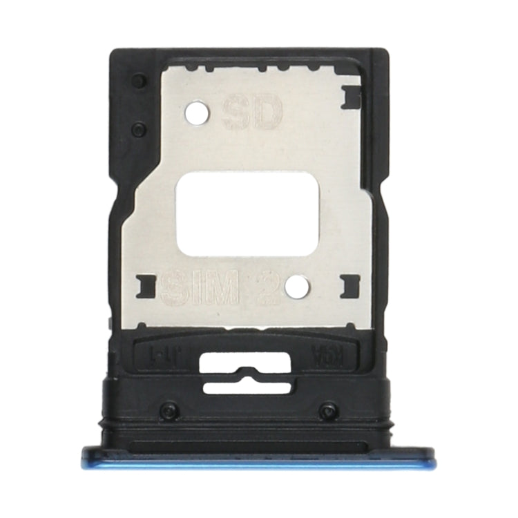 Plateau de carte SIM + plateau de carte SIM / plateau de carte Micro SD pour Xiaomi MI 11 Lite / 11 Lite 5G NE M2101K9AG (Bleu)