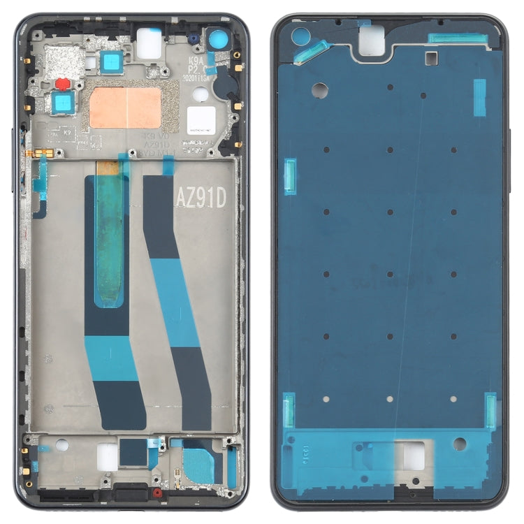 Carabalización Delantera Original Marco LCD Placa de Bisel Para Xiaomi MI 11 Lite 5G / MI 11 Youth / 11 Lite 5G NE (Negro)