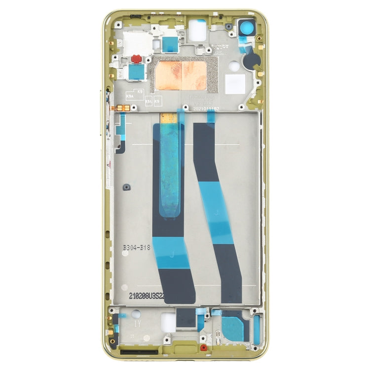 Plaque de lunette de cadre LCD de portefeuille avant d'origine pour Xiaomi MI 11 Lite 5G / MI 11 Youth / 11 Lite 5G NE (jaune)