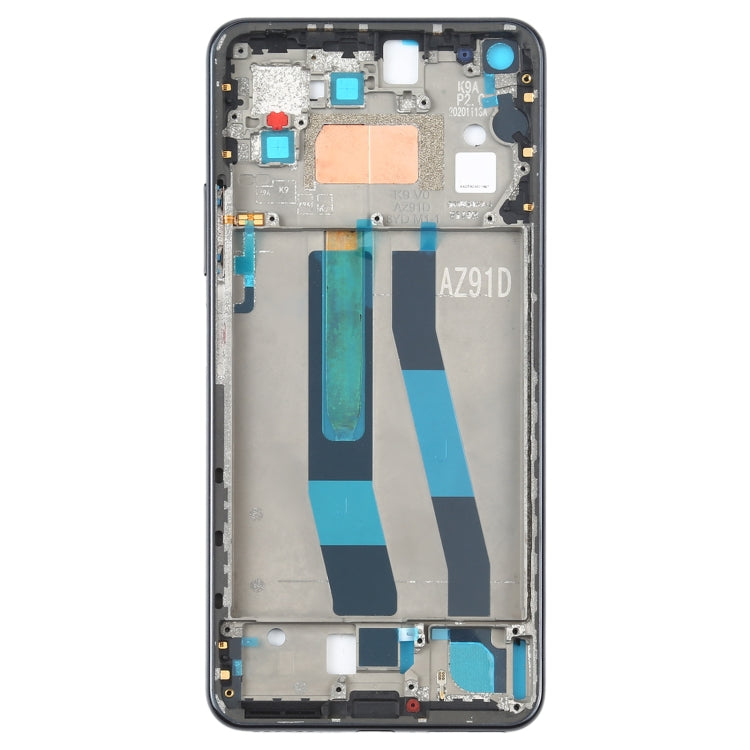 Placa de Bisel del Marco del LCD de la Carcasa Delantera Original Para Xiaomi MI 11 Lite 4G M2101K9AG (Negro)