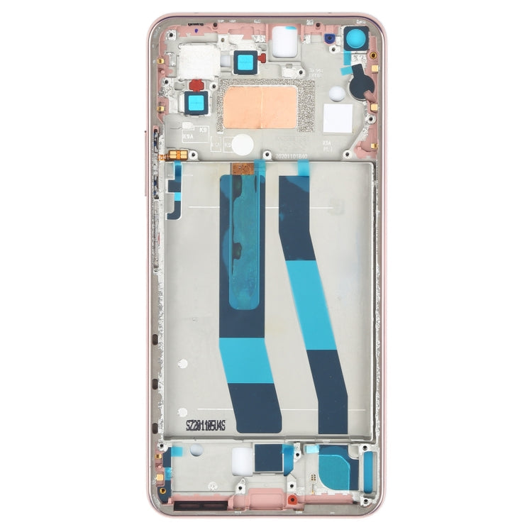 Placa de Bisel de Marco de la caja Delantera Original Para Xiaomi MI 11 Lite 4G M2101K9AG (Oro Rosa)