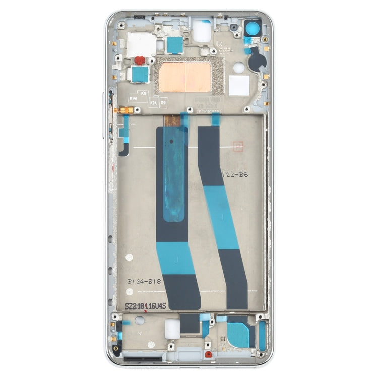 Placa de Bisel del Marco de la Pantalla Delantera Original Para Xiaomi MI 11 Lite 4G M2101K9AG (Plata)