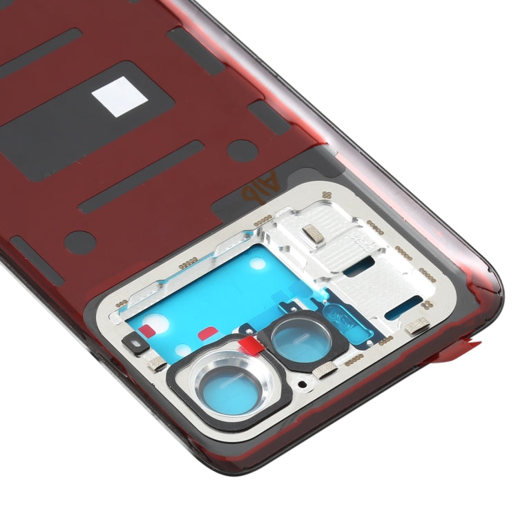 Cerámica Original Tapa Trasera de la Batería Para Xiaomi MI 11 Ultra M2102K1G (Negro)