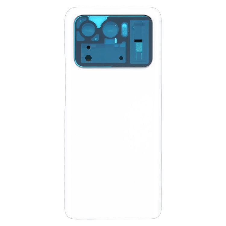 Cache arrière de batterie en céramique d'origine pour Xiaomi MI 11 Ultra M2102K1G (Blanc)