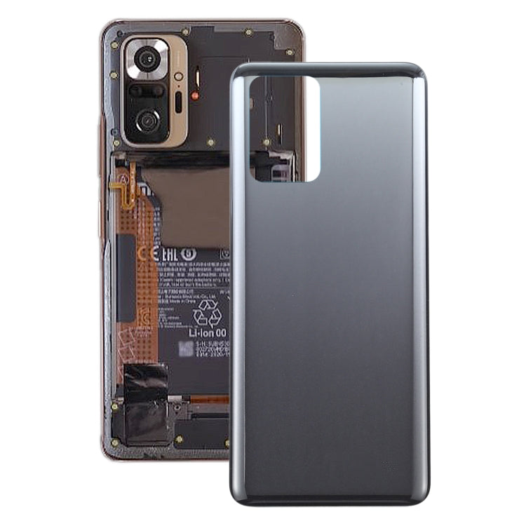 Original Battery Back Cover For Xiaomi Redmi Note 10S M2101K7BG M2101K7BI M2101K7BNY (Black)