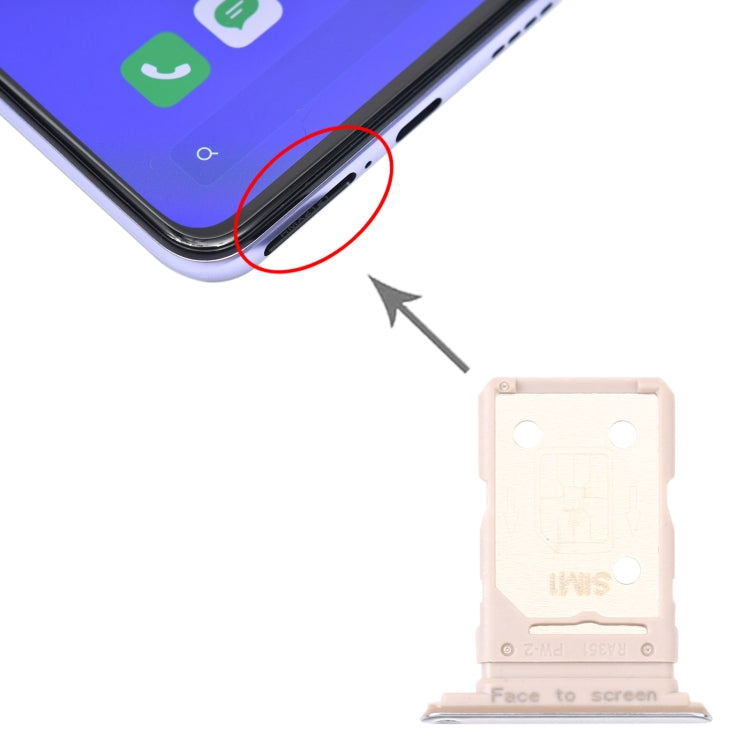 Carte SIM + Tiroir Carte SIM pour Oppo Realme X7 Pro (Argent)