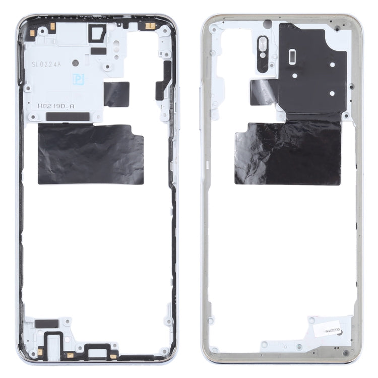 Plaque de cadre intermédiaire pour Xiaomi Redmi Note 10 M2101K7AI M2101K7AG (Blanc)