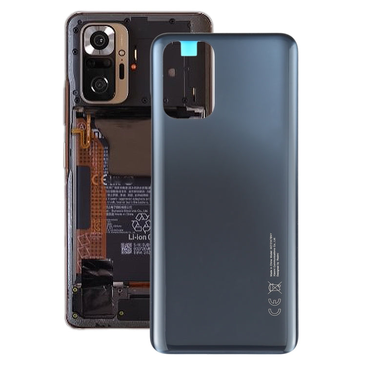 Cubierta Posterior de la Batería Original Para Xiaomi Redmi Note 10 M2101K7AI M2101K7AG (Negro)