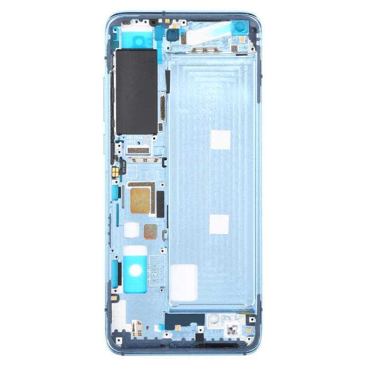 Plaque de lunette de cadre LCD de boîtier avant d'origine pour Xiaomi MI 10S (bleu)