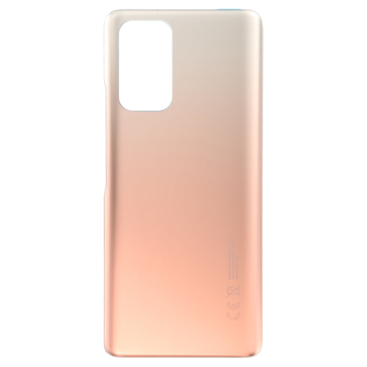 Coque arrière de batterie d'origine pour Xiaomi Redmi Note 10 Pro Max / Redmi Note 10 Pro 4G / Redmi Note 10 Pro (Inde) M2101K6P M2101K6G M2101K6I M2101K7AI M2101K7AG (Or)