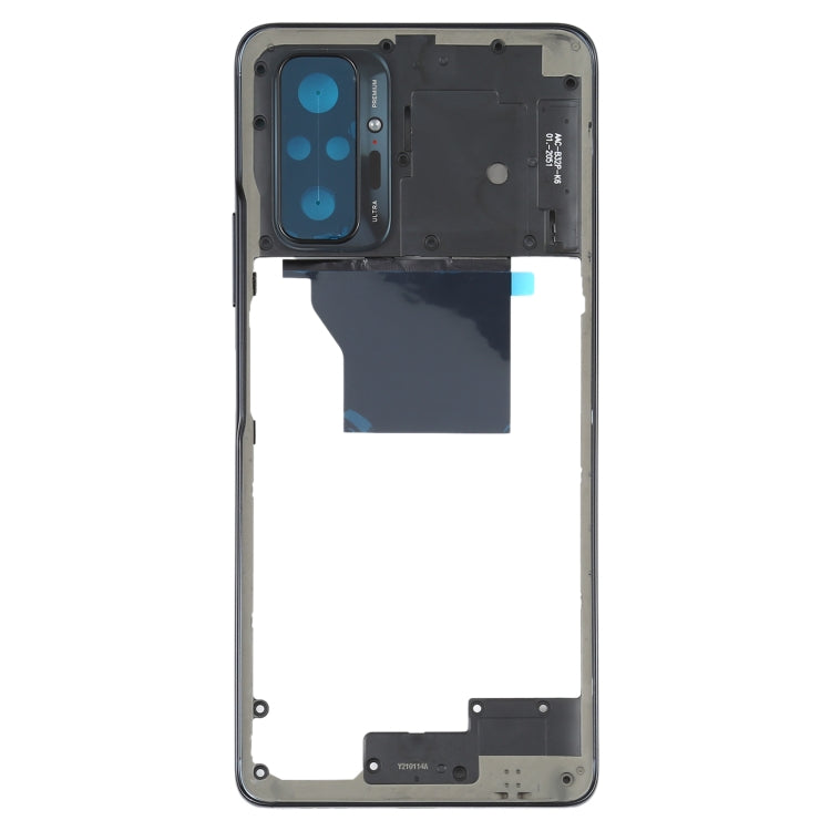 Placa del Bisel del Marco Medio Para Xiaomi Redmi Note 10 Pro Max / Redmi Note 10 Pro / Redmi Note 10 Pro (India) M2101K6P M2101K6G M2101K6I (Negro)
