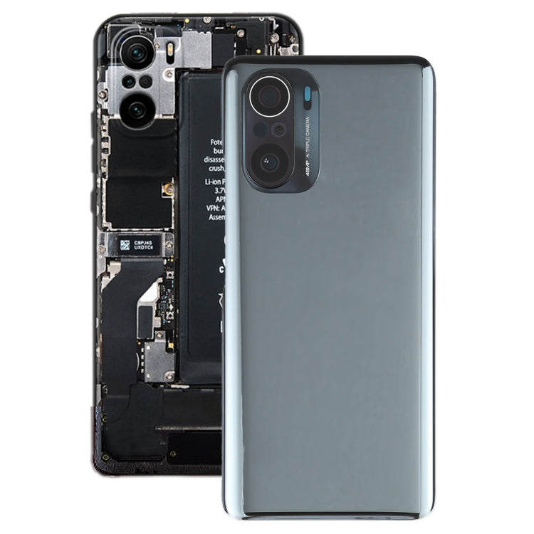 Cache arrière de batterie d'origine pour Xiaomi Poco F3 M2012K11AG (noir)