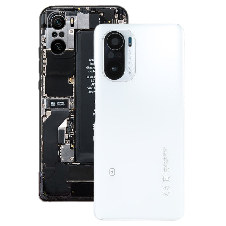 Cache arrière de batterie d'origine pour Xiaomi Poco F3 M2012K11AG (Blanc)