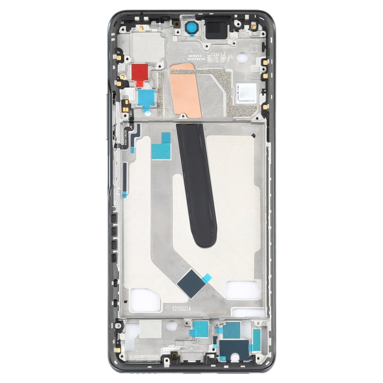 Placa de Bisel del Marco del LCD de la Carcasa Delantera Original Para Xiaomi Poco F3 M2012K11AP (Negro)