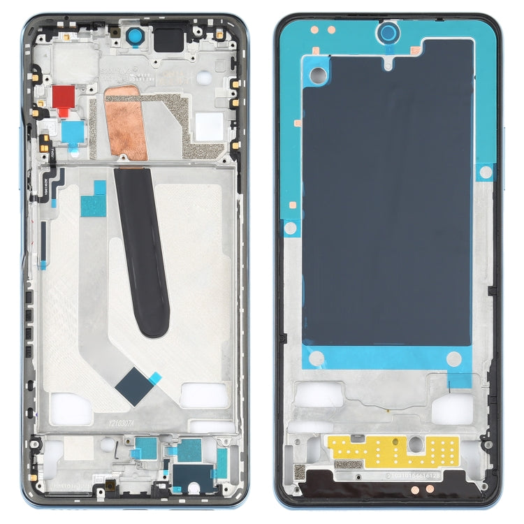 Original Front Case Front Frame Bezel Plate For Xiaomi Poco F3 M2012K11AG (Blue)