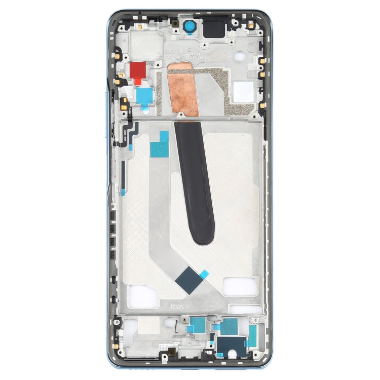 Original Front Case Front Frame Bezel Plate For Xiaomi Poco F3 M2012K11AG (Blue)