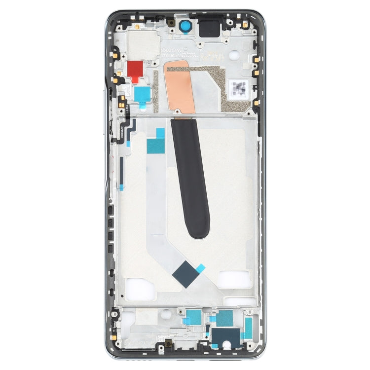 Original Front Housing LCD Frame Bezel Plate for Xiaomi Poco F3 M2012K11AP (White)