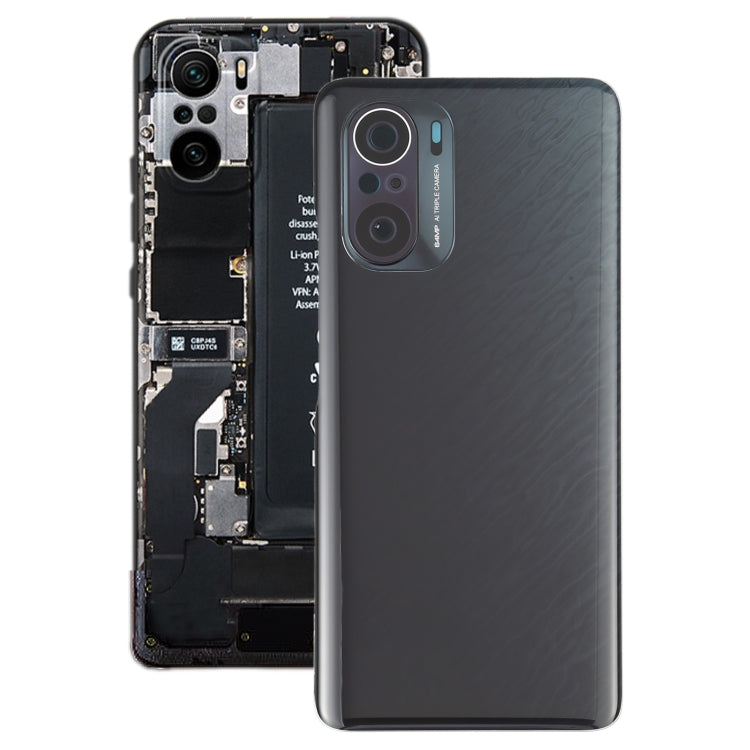 Coque arrière de batterie d'origine pour Xiaomi Redmi K40 Pro M2012K11C (noir)