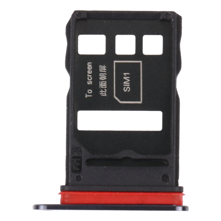 SIM Card Tray + SIM Card Tray For Honor V40 5G (Black)