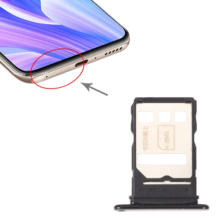 SIM Card + NM Card Tray for Huawei Enjoy 20 Plus 5G (Black)