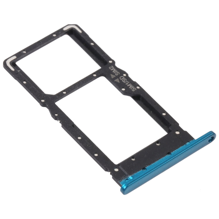 SIM Card Holder SIM Card Tray / Micro SD Card Tray for Huawei Maimang 9 (Blue)