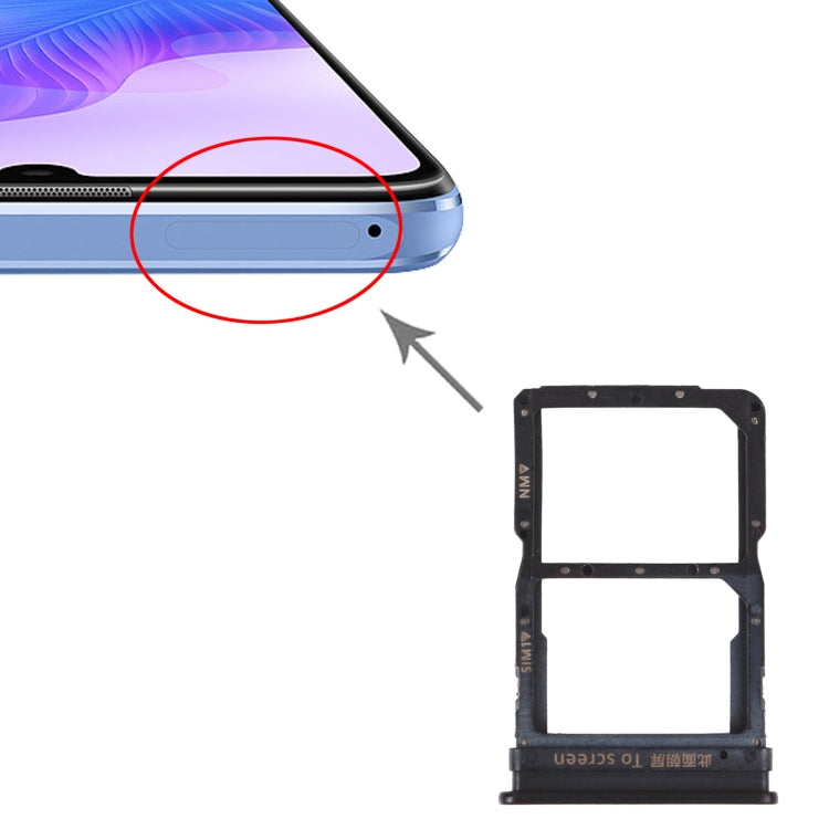 SIM Card + NM Card Tray for Huawei Enjoy 20 Pro (Black)