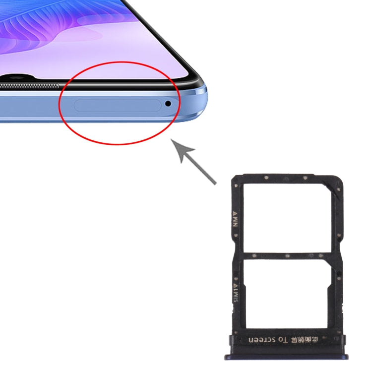 Tarjeta SIM + NM Tarjeta Bandeja Para Huawei Enjoy de 20 Pro (Azul)