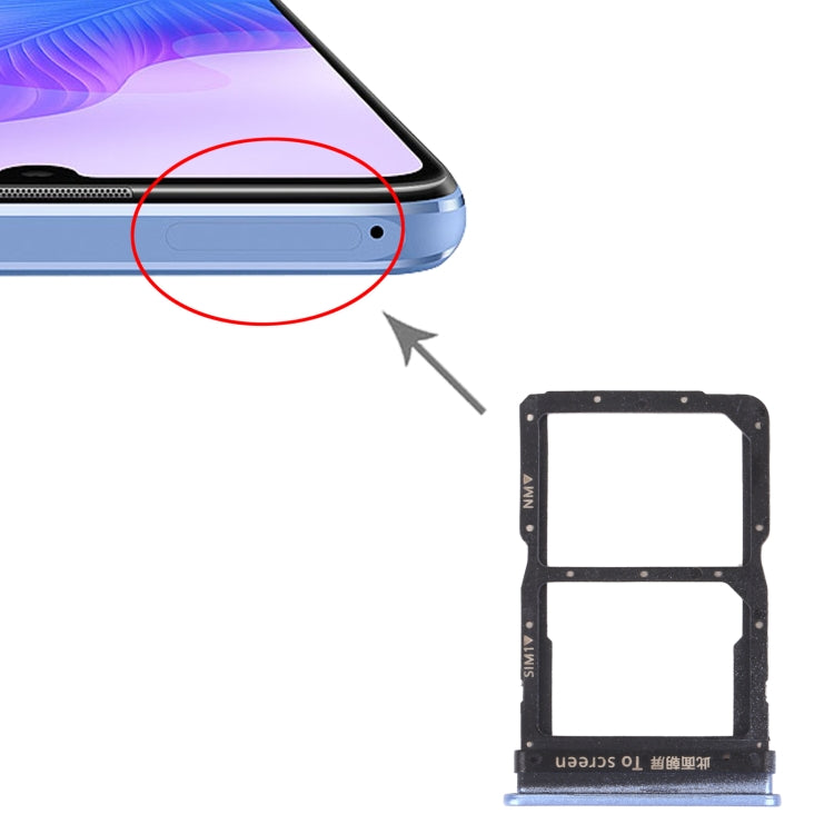 Carte SIM + plateau de carte NM pour Huawei Enjoy 20 Pro (violet)