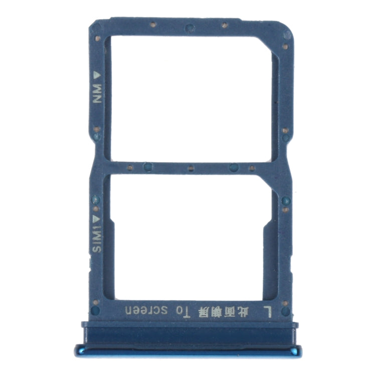 SIM Card + NM Card Tray for Huawei P Smart S (Blue)