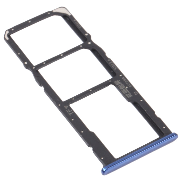 SIM Card Holder SIM Card Tray + Micro SD Card Tray for Huawei Y5P (Blue)