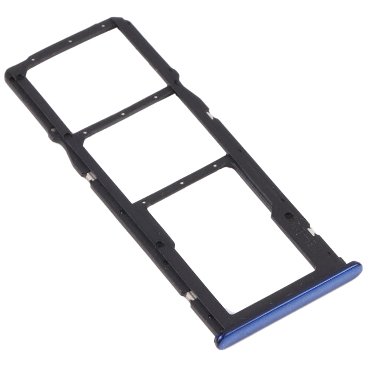 SIM Card Holder SIM Card Tray + Micro SD Card Tray for Huawei Y5P (Blue)