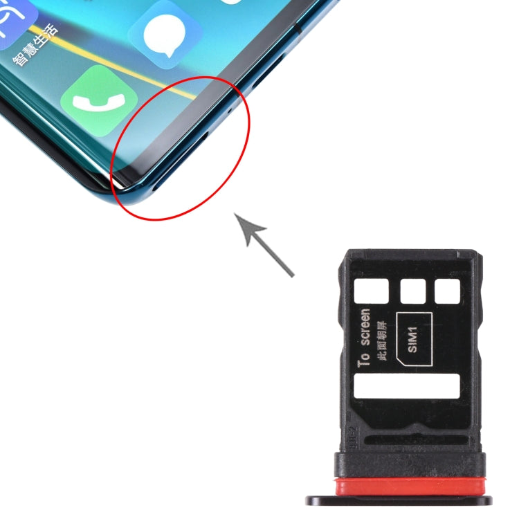SIM Card + SIM Card Tray For Huawei Nova 7 Pro 5G (Black)