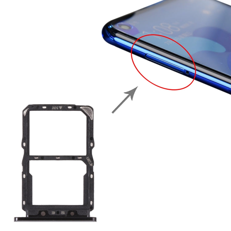 SIM Card + NM Card Tray for Huawei Nova 5 Pro (Black)