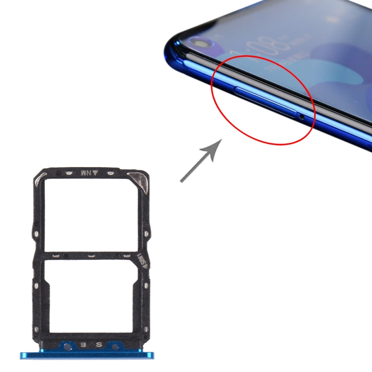 Tarjeta SIM + NM Tarjeta Bandeja Para Huawei Nova 5 Pro (Azul)