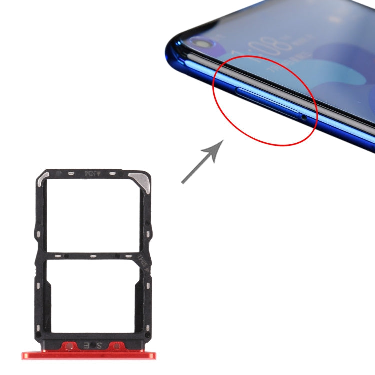 SIM Card + NM Card Tray For Huawei Nova 5 Pro (RED)