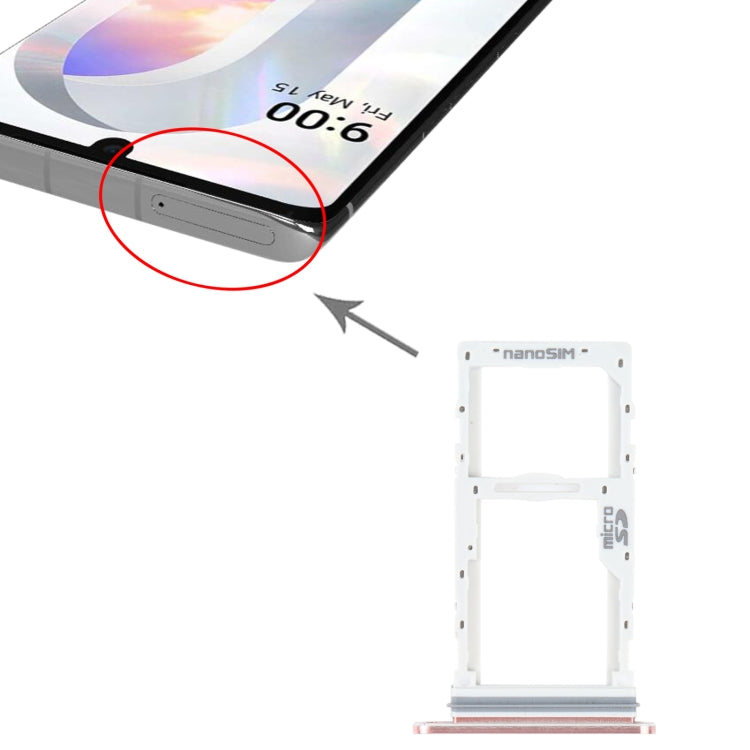 SIM Card + SIM Card / Micro SD Card Tray LG Velvet 5G LM-G900N LM-G900EM LM-G900 LM-G900TM (Pink)
