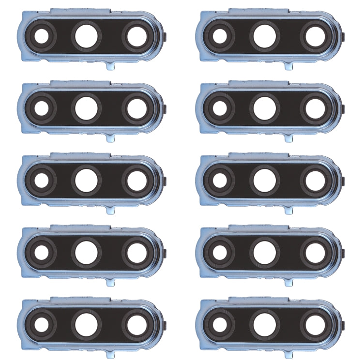 10 caches d'objectif d'appareil photo pour Huawei Enjoy 10 Plus (bleu)