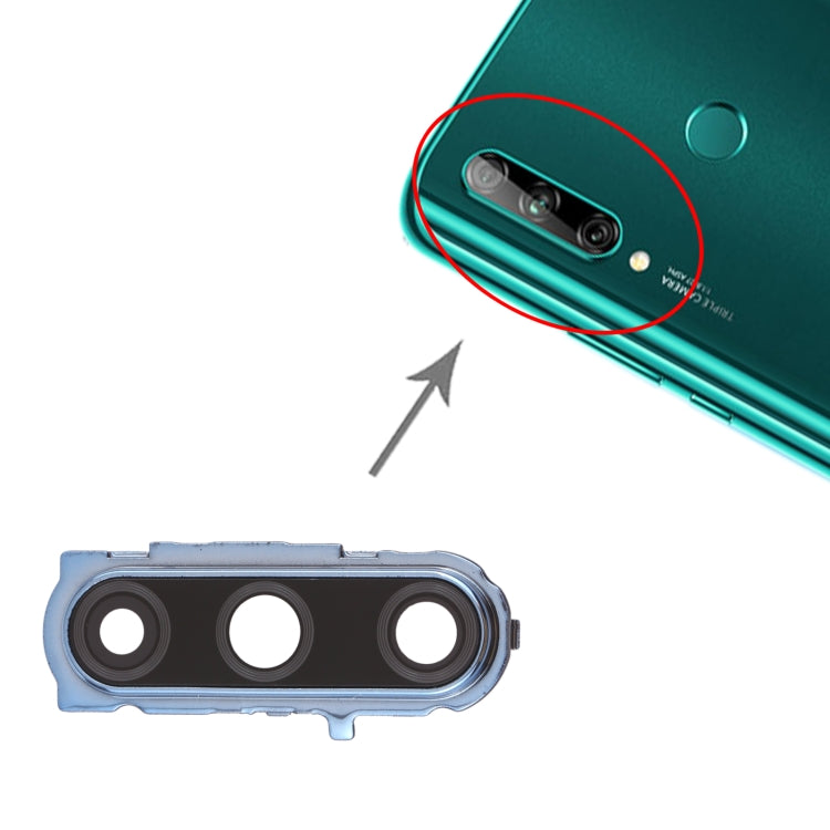 10 caches d'objectif d'appareil photo pour Huawei Enjoy 10 Plus (bleu)