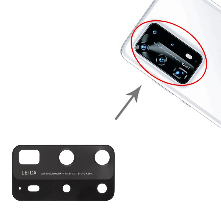 Lentille de caméra arrière 10 PCS pour Huawei P40 Pro +