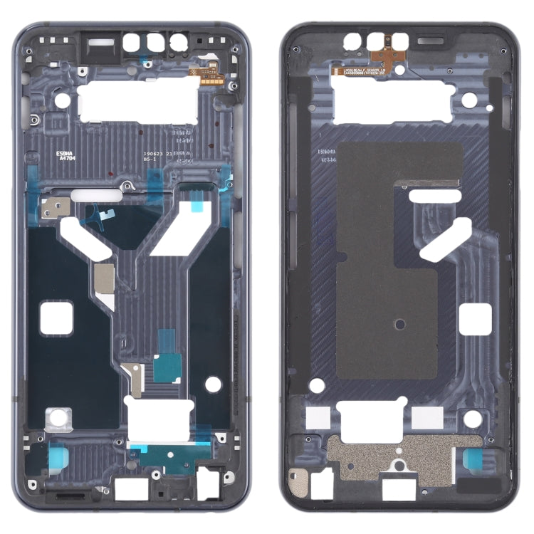 LG G8S Thinq LMG810 LM-G810 LMG810EAW Boîtier avant LCD Frame Bezel Plate (Noir)