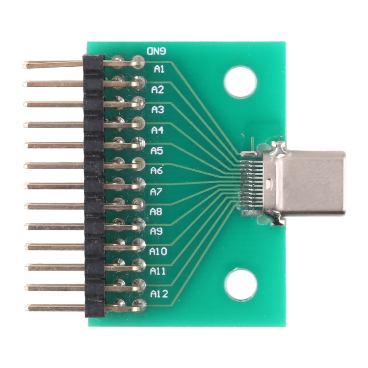 Tipo C Tarjeta de Prueba masculina USB 3.1 con Tablero de PCB 24p + Conector 2P