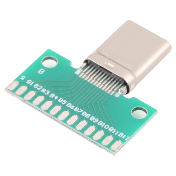 USB 3.1 Double Sided Positive and Negative Type Male Test Card with PCB 24pin Soldered