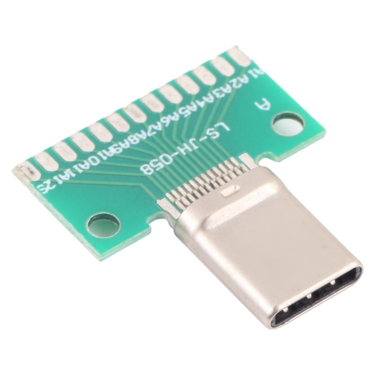 USB 3.1 Double Sided Positive and Negative Type Male Test Card with PCB 24pin Soldered