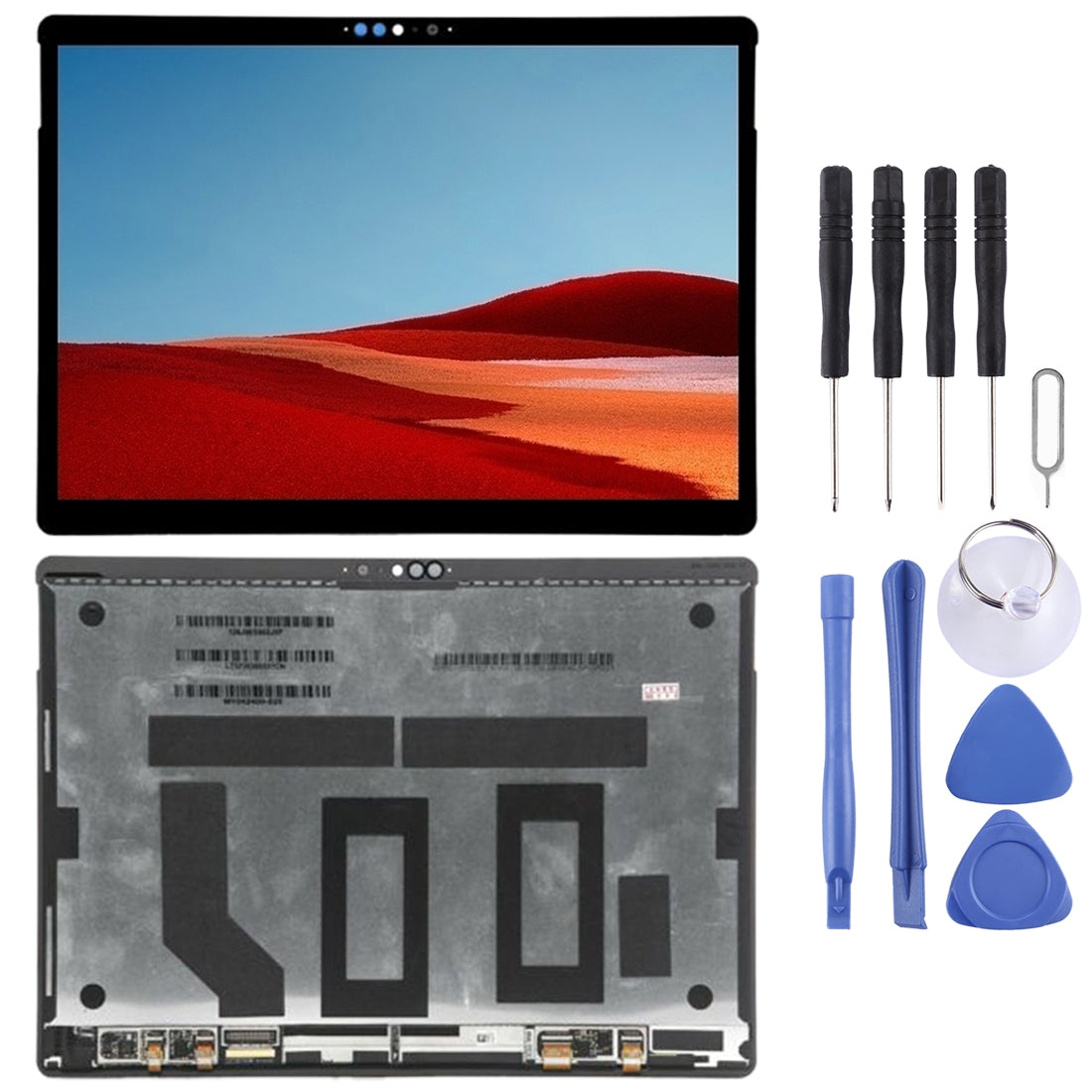 Ecran LCD + Numériseur Tactile Microsoft Surface Pro X 1876 M1042400 Noir