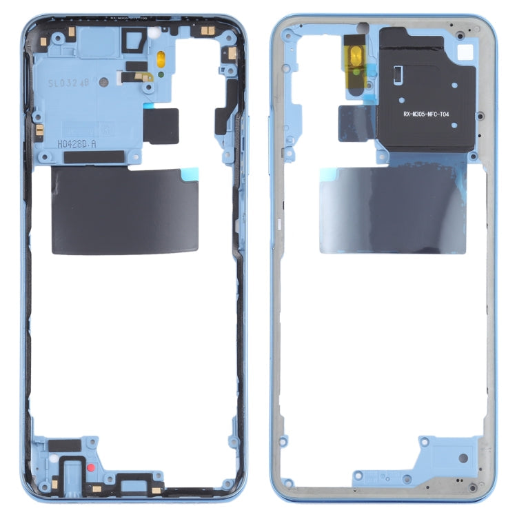Placa del Bisel del Marco Medio Para Xiaomi Redmi Note 10S M2101K7BG (Azul)