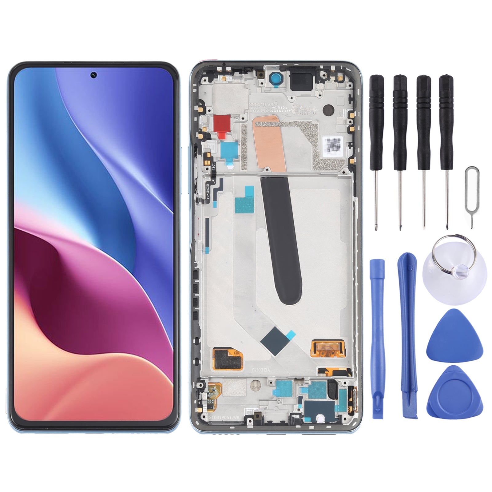 Pantalla LCD + Tactil + Marco Xiaomi Redmi K40 / MI 11i / Poco F3 Azul