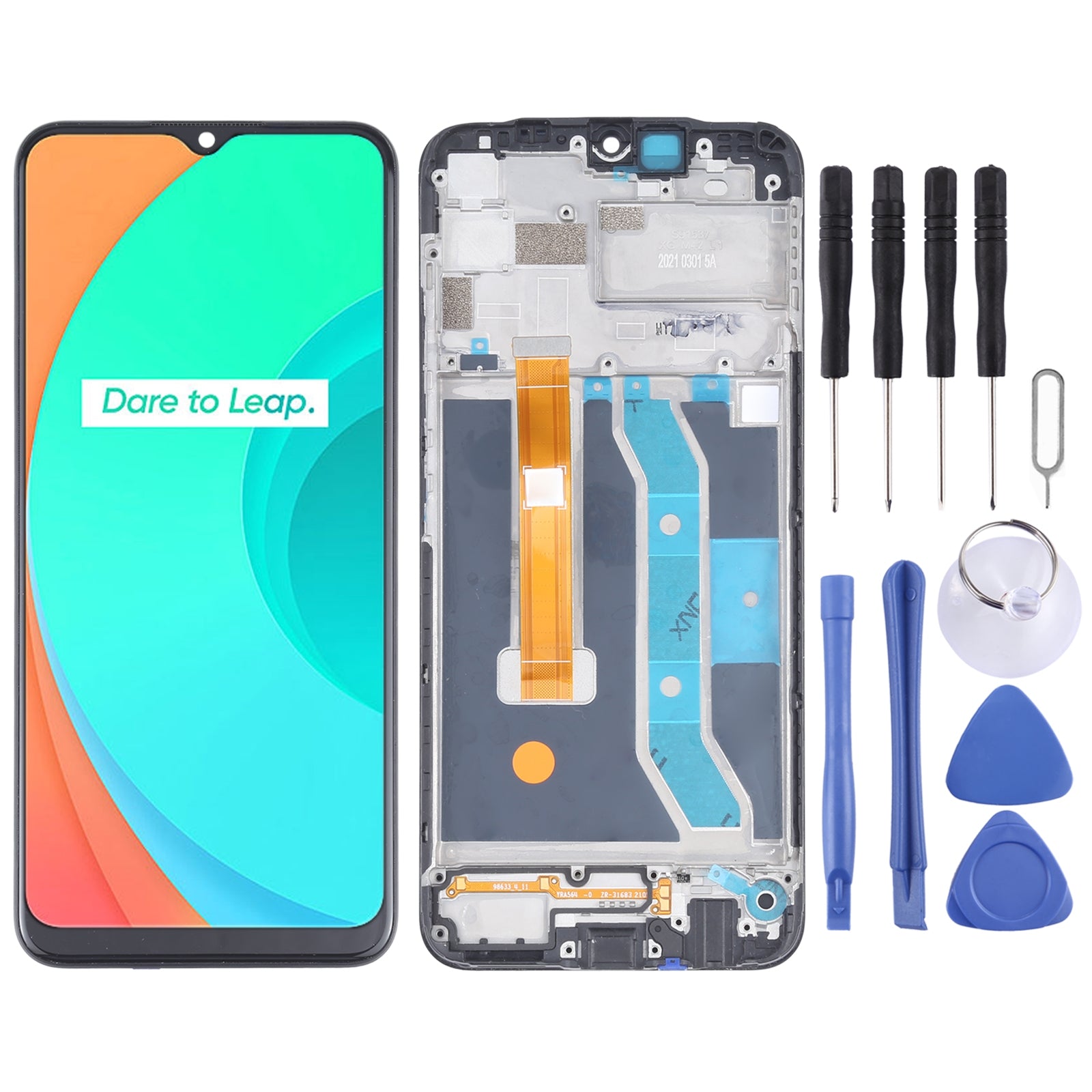 Ecran Complet LCD + Tactile + Châssis Oppo Realme C11 RMX2185