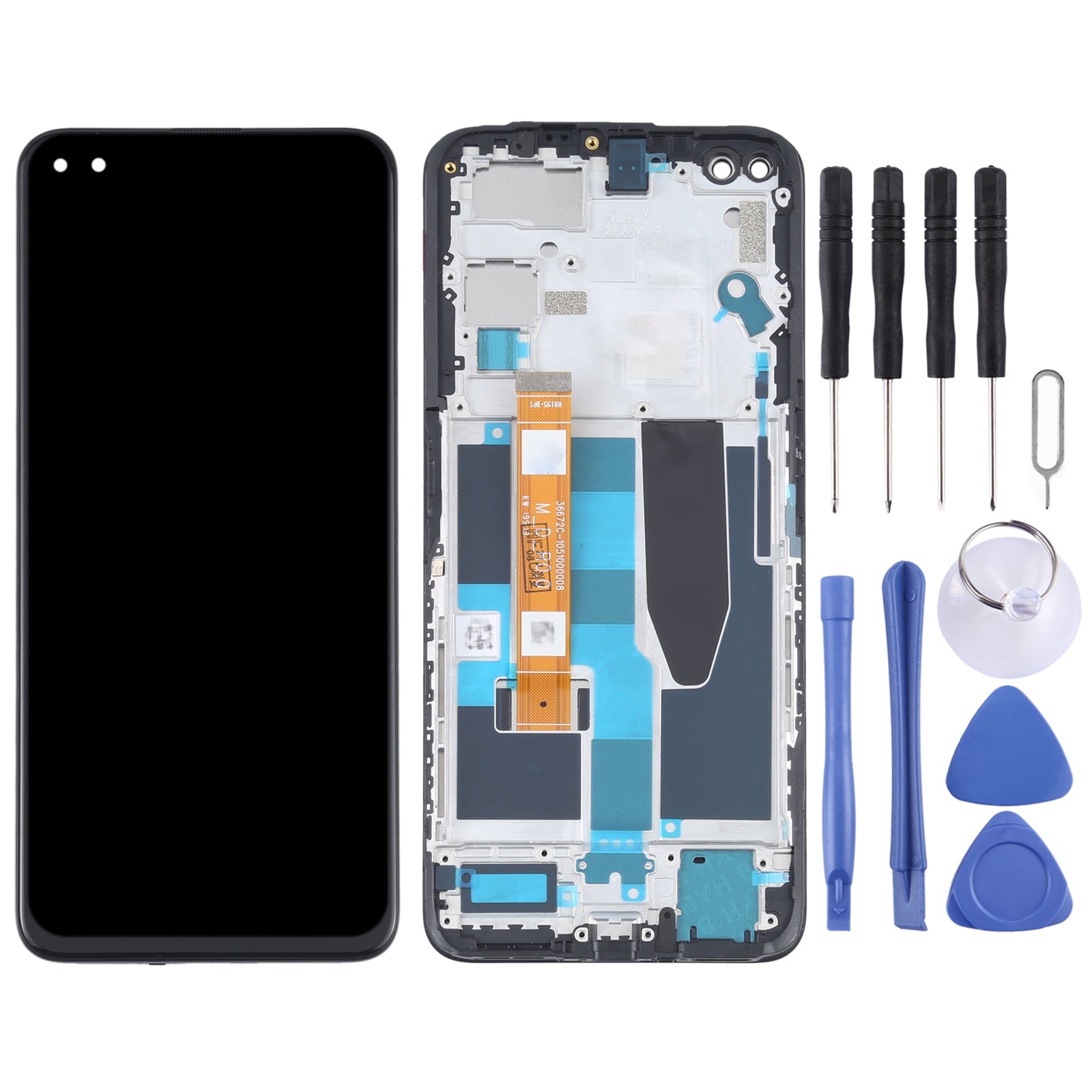 Ecran complet LCD + Tactile + Châssis Oppo Realme X50 5G RMX2144