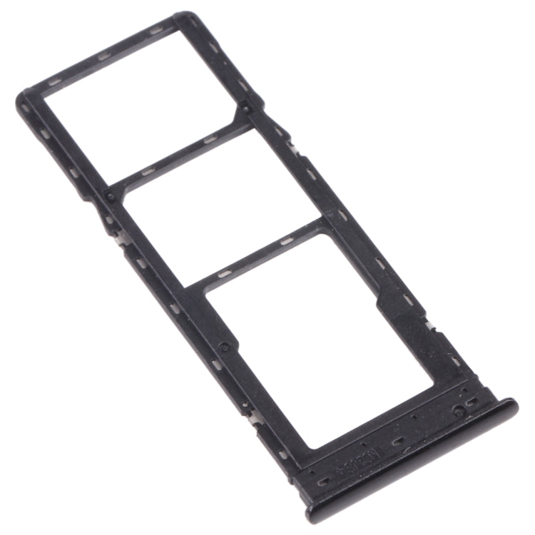SIM Card Tray + SIM Card Tray + Micro SD Card Tray for Tecno SProP 4 / Camon 12 KC2 KC8 CC7 (Black)