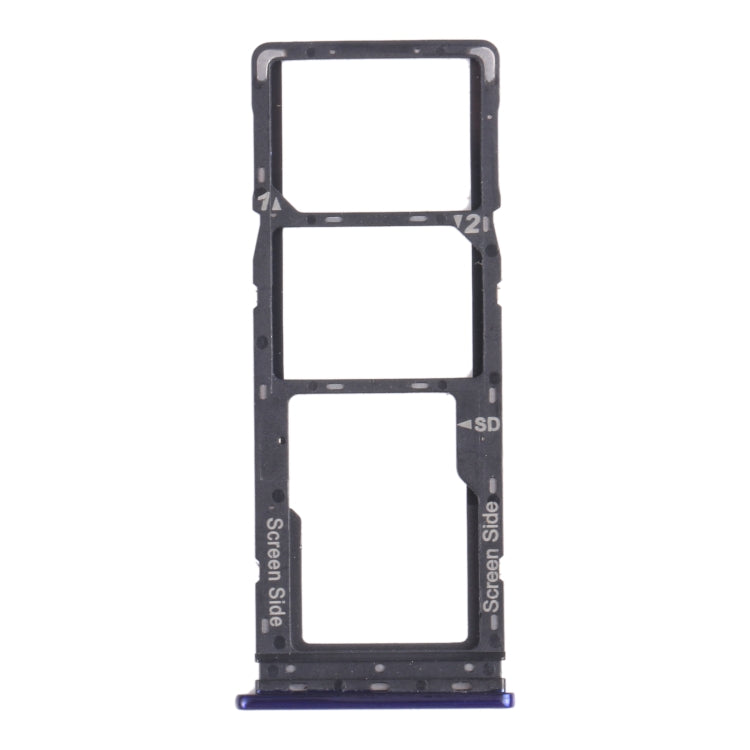 SIM Card Tray SIM Card Tray + Micro SD Card Tray for Tecno Camon 12 AIR CC6 (Blue)